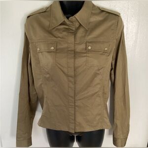 Prada Military Utility Style Jacket Khaki Green